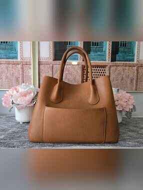Vegan Leather Tote Handbag